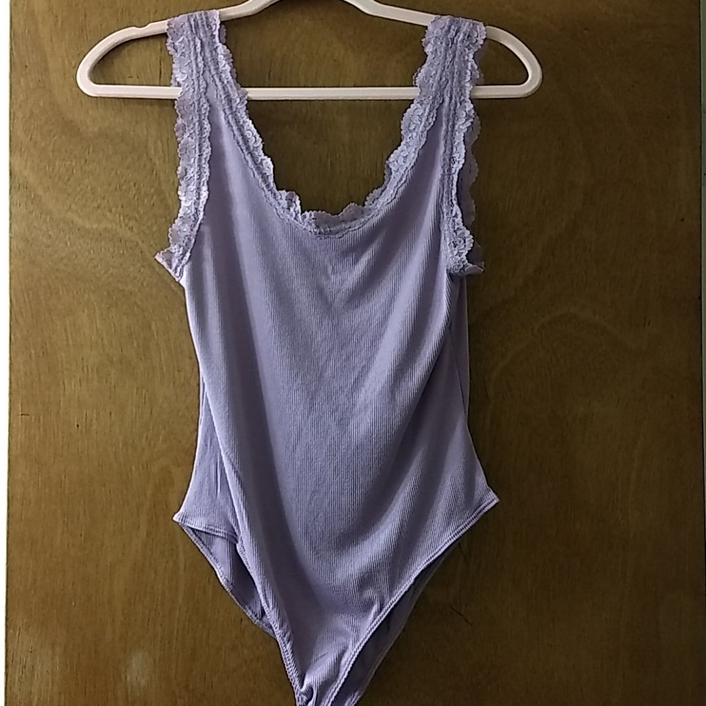 Lilac lace bodysuit